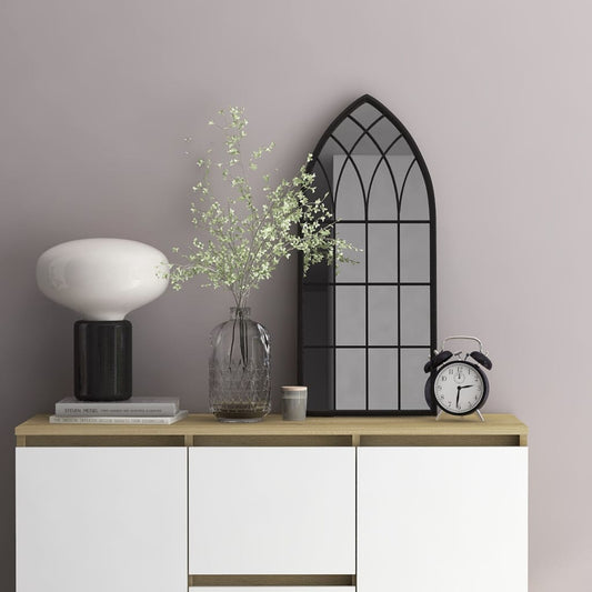 Mirror | Black | Iron, Glass | 70x30 cm | Decorative Inlays | Mirror