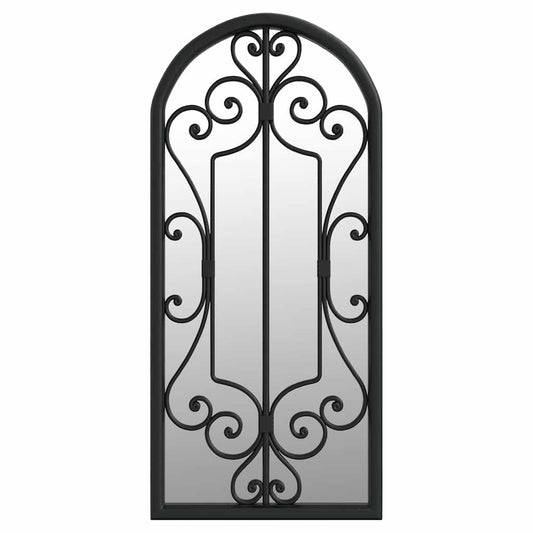Mirror | Black | Iron, glass | 100x45 cm | Decorative Inlays | Mirror