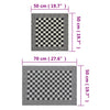 10 Piece Towel Set Black and White Cotton