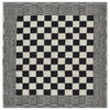 10 Piece Towel Set Black and White Cotton