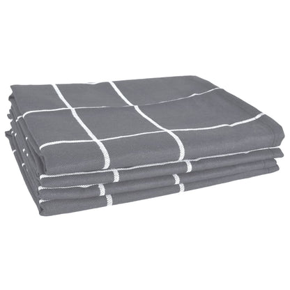 12 Piece Towel Set Grey Cotton