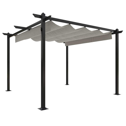 Garden Gazebo | Cream | Powder-coated steel | 3x3 meters