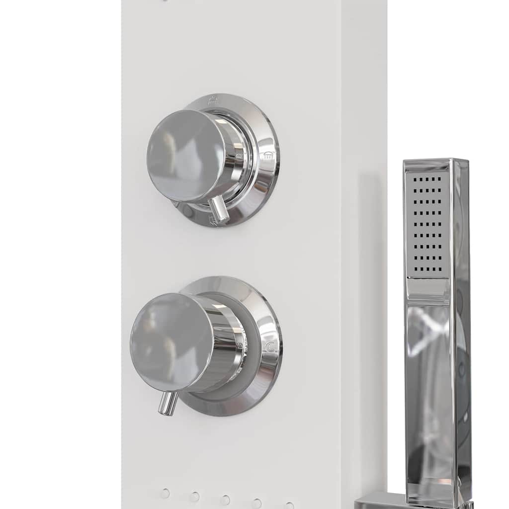 Shower Panel System Aluminium White