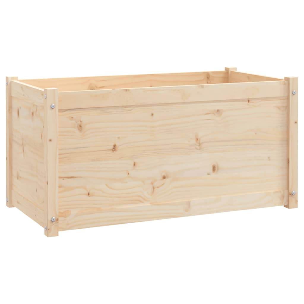 Garden Planter 39.4"x19.7"x19.7" Solid Wood Pine
