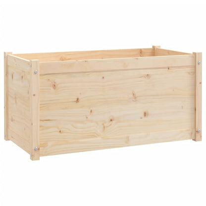 Garden Planters 2 pcs 39.4"x19.7"x19.7" Solid Wood Pine