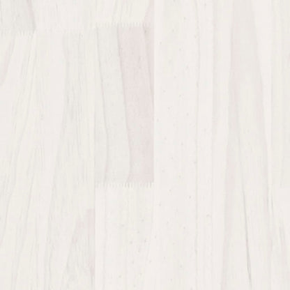 Garden Planter White 39.4"x19.7"x19.7" Solid Wood Pine