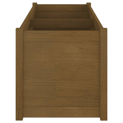 Garden Planter Honey Brown 59.1"x19.7"x19.7" Solid Wood Pine