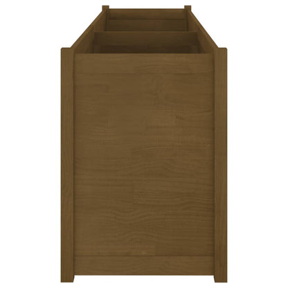 Garden Planter Honey Brown 78.7"x19.7"x27.6" Solid Wood Pine