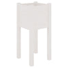 Garden Planter White 31x31x70 cm Solid Pinewood