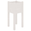 Garden Planters 2 pcs White 31x31x70 cm Solid Pinewood