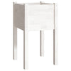 Garden Planter White 40x40x70 cm Solid Pinewood