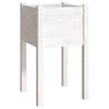 Garden Planters 2 pcs White 40x40x70 cm Solid Pinewood
