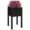 Garden Planter Black 40x40x70 cm Solid Pinewood