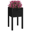 Garden Planters 2 pcs Black 40x40x70 cm Solid Pinewood