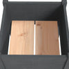 Garden Planter Grey 50x50x70 cm Solid Pinewood