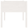 Garden Planters 2 pcs White 70x70x70 cm Solid Pinewood