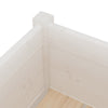 Garden Planters 2 pcs White 70x70x70 cm Solid Pinewood