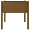 Garden Planters 2 pcs Honey Brown 27.6"x27.6"x27.6" Solid Wood Pine