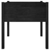 Garden Planter Black 70x70x70 cm Solid Pinewood