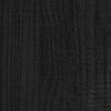 Garden Planter Black 70x70x70 cm Solid Pinewood