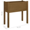 Garden Planter Honey Brown 70x31x70 cm Solid Pinewood