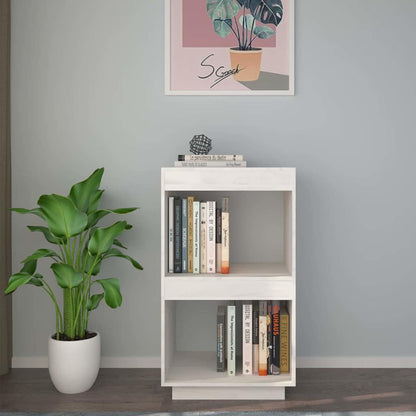 810840 vidaXL Book Cabinet White 40x35x71 cm Solid Wood Pine