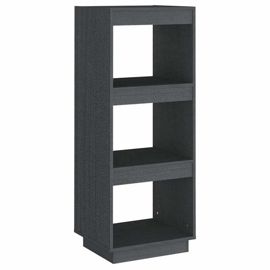 Book Cabinet | Grey | Solid Pine Wood | Medium | Book Cabinet