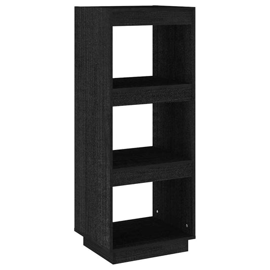 Book Cabinet | Black | Solid Pinewood | Medium | Book Cabinet