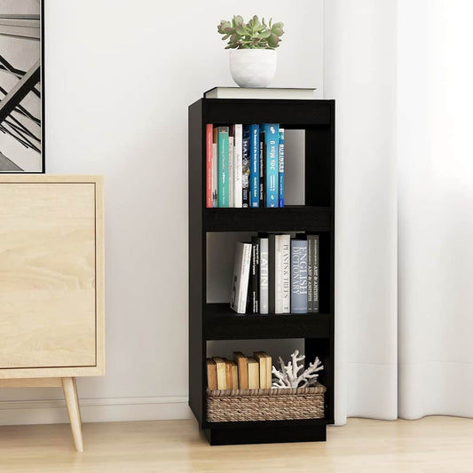 Book Cabinet | Black | Solid Pinewood | Medium | Book Cabinet