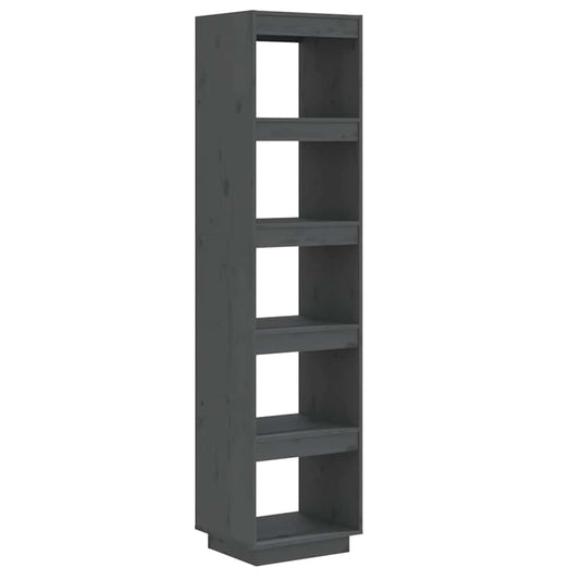 Book Cabinet | Grey | Solid pinewood | Medium | Book Cabinet