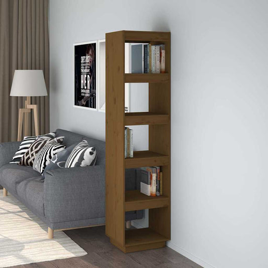 Book Cabinet | Honey brown | Solid pinewood | Medium | Book Cabinet