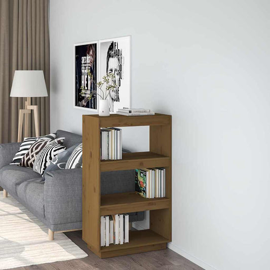 Book Cabinet | Honey brown | Solid pinewood | Medium | Book Cabinet