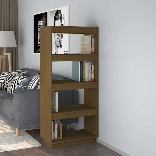 Book Cabinet | Honey brown | Solid pinewood | Medium | Book Cabinet