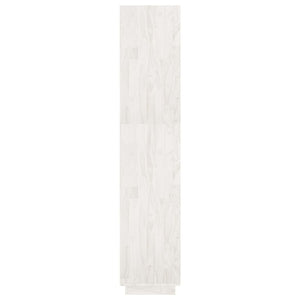 Book Cabinet/Room Divider White 60x35x167 cm Solid Pinewood