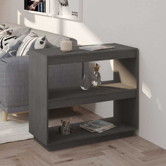 Book Cabinet | Grey | Solid pinewood | Medium | Book Cabinet