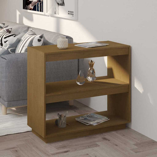 Book Cabinet | Honey brown | Solid Pinewood | Medium | Storage