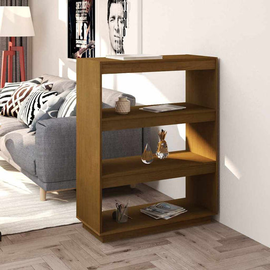 Book Cabinet | Honey brown | Solid pinewood | Medium | Book Cabinet