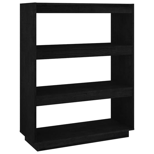 Book Cabinet | Black | Solid Pinewood | Medium | Book Cabinet