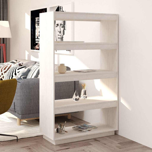 Book Cabinet | White | Solid pine wood | Medium | Book Cabinet