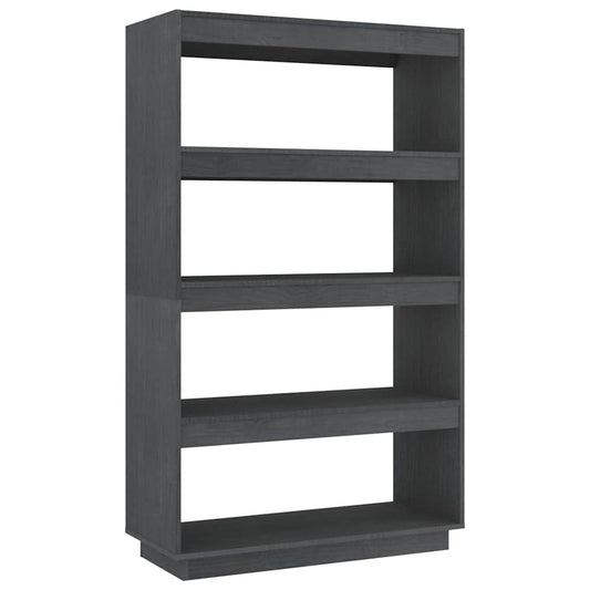 Book Cabinet | Grey | Solid pinewood | Medium | Book Cabinet
