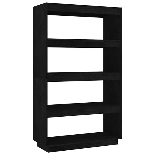 Book Cabinet | Black | Solid Pinewood | Medium | Book Cabinet