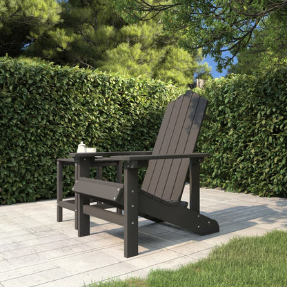 Garden Chair | Anthracite | HDPE | Medium | Durable | Adirondack Chair