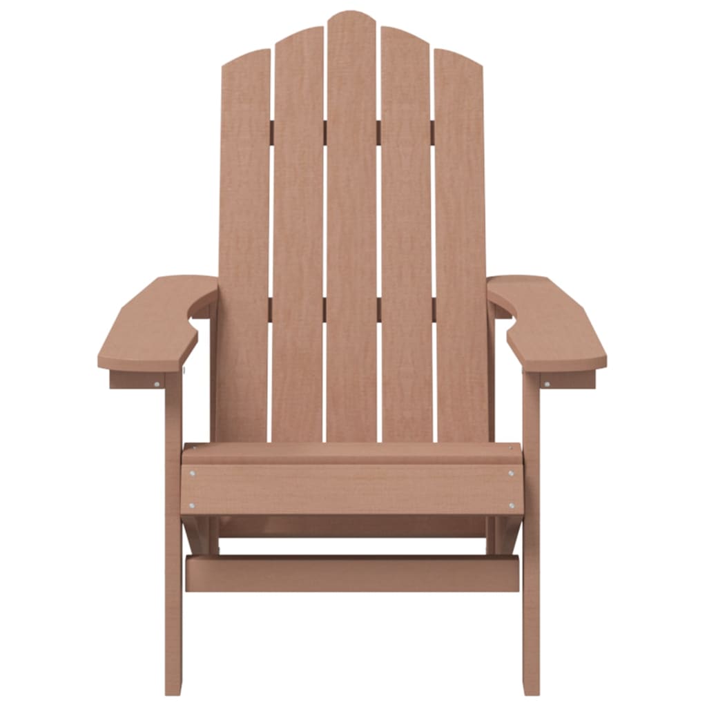 Garden Chair | Brown | HDPE and Stainless Steel | Medium