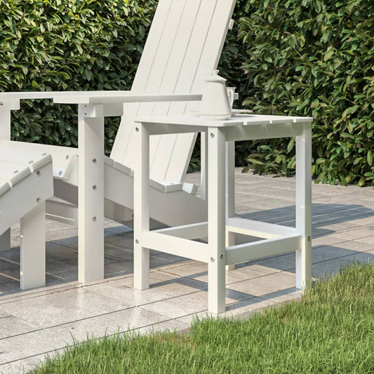 Garden Table | White | HDPE (High Density Polyethylene) | 38x38x46 cm