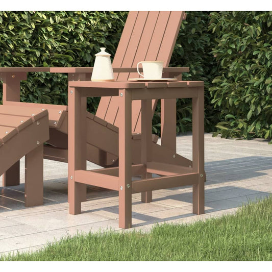 Garden Table | Brown | HDPE (High Density Polyethylene), Steel