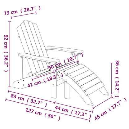 Garden Chair | Anthracite | HDPE | Standard Size | Detachable