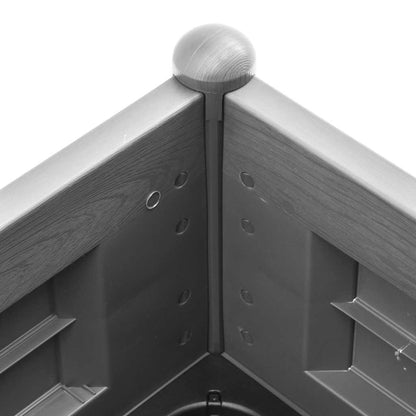 Raised Bed | Stone grey | Polypropylene | 100 x 43 x 35 cm
