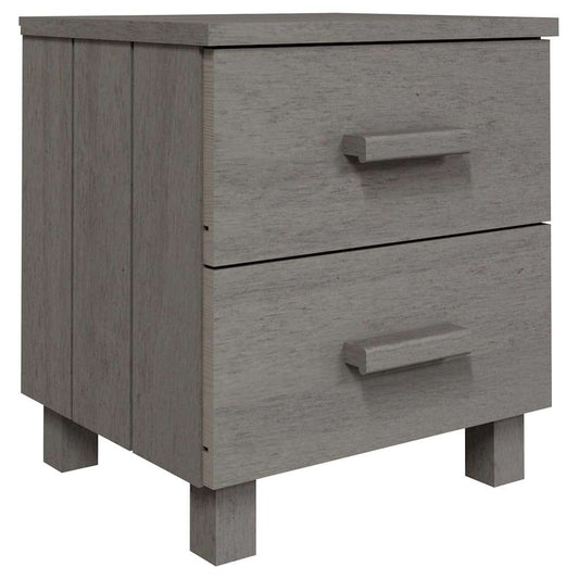 Bedside Cabinet | Light Grey | Solid Pine wood, MDF | Standard