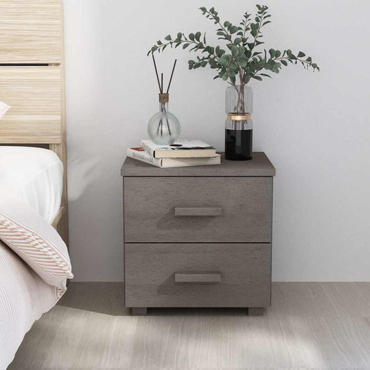Bedside Cabinet | Light Grey | Solid Pine wood, MDF | Standard