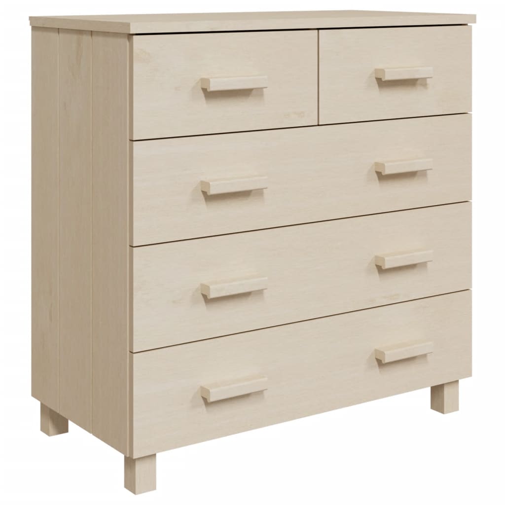 Sideboard HAMAR Honey Brown 31.1"x15.7"x31.5" Solid Wood Pine